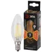 Лампочка светодиодная ЭРА F-LED B35-9w-827-E14 Е14 / Е14 9Вт филамент свеча теплый белый свет