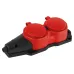 Колодка KX-2e-RED-IP44 каучуковая с заземлением 2 розетки 16A IP44 красная