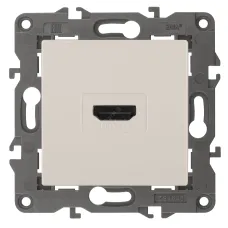 14-3114-02 ЭРА Розетка HDMI, IP20, Эра Elegance, сл.кость (10/100/3200)