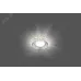 Светильник потолочный встраиваемый со светодиодной подсветкой 15LEDx2835 SMD 4000K, MR16 50W G5.3, прозрачный, хром, CD904 с драйвером в комплекте