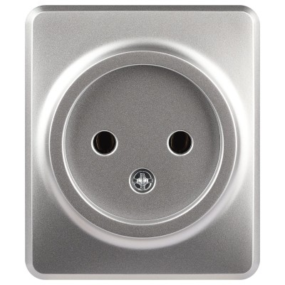 Розетка Эксперт 11-2201-03 2P IP20 16A-250В ОУ алюминий