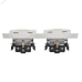 BRITE Комплект 1-местная с заземлением с защитными шторками и крышкой 16А IP44 2 штуки в сборе с двойной рамкой РСбш10-3-44-БрБ белый