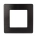 Рамка для розеток и выключателей ЭРА Серия 12 12-5101-05 на 1 пост, Сатин, антрацит