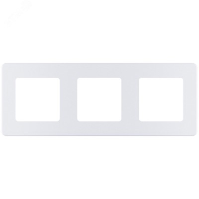 Рамка 3-местная жемчуг INSPIRIA