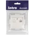 Розетка Intro Accent 6-303-06 информационная RJ45, IP20, СУ, перламутр