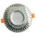 Светильник потолочный встраиваемый со светодиодной подсветкой 15LEDx2835 SMD 4000K, MR16 50W G5.3, прозрачный, хром, CD937 с драйвером в комплекте