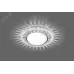 Светильник встраиваемый со светодиодной подсветкой 20LEDx2835 SMD 4000K, 15W GX53, без лампы, прозрачный, хром, CD4022 с драйвером в комплекте