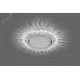 Светильник встраиваемый со светодиодной подсветкой 20LEDx2835 SMD 4000K, 15W GX53, без лампы, прозрачный, хром, CD4022 с драйвером в комплекте