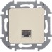 Розетка компьютерная RJ45 категория 5Е UTP слоновая кость INSPIRIA