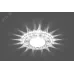 Светильник встраиваемый со светодиодной подсветкой 20LEDx2835 SMD 4000K, 15W GX53, без лампы, прозрачный, хром, CD4024 с драйвером в комплекте