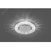 Светильник встраиваемый со светодиодной подсветкой 20LEDx2835 SMD 4000K, 15W GX53, без лампы, прозрачный, хром, CD4027 с драйвером в комплекте