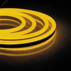 Лента светодиодная,120SMD(2835)/м  9,6Вт/м 230V IP67 50м, желтый, LS720 с 1 сетевым шнуром, 1 заглушкой, 1 коннектором в комплекте