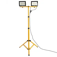 Прожектор на штативе, 2x30W 6400К 220V черный IP65 , LL-502