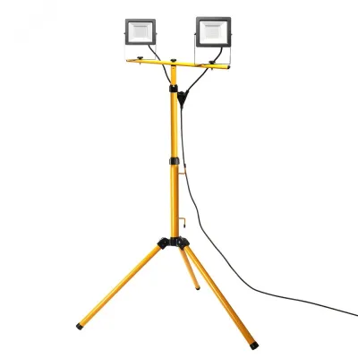 Прожектор на штативе, 2x50W 6400К 220V черный IP65 , LL-503