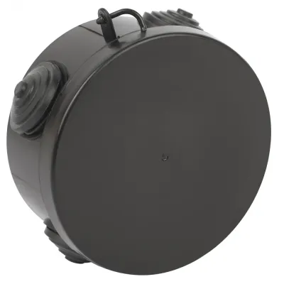 Распаячная коробка ЭРА KOR-85-40-4g-B открытой установки черная 85х40мм с гермовводами 4 вх. IP54