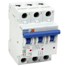 Выключатель автоматический трехполюсный 6А Z 10кА AC OptiDin BM63-3Z6-10-УХЛ3