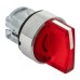 Исполнительный механизм переключателя SА4 красный на 3 положения возвратный без фиксации, с подсветкой с короткой ручкой IP65