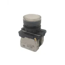 Кнопка КМЕ4622мЛ-24В-белый-2но+2нз-цилиндр-индикатор-IP65