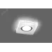 Светильник потолочный встраиваемый со светодиодной подсветкой 15LED*2835 SMD 4000K, MR16 50W G5.3, белый матовый, хром, CD8180 с драйвером в комплекте