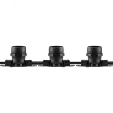 Гирлянда 230V 100 E27 черный, шаг 50cm, IP 65, 50м +1,5м шнур, CL50-50