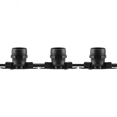 Гирлянда 230V 100 E27 черный, шаг 50cm, IP 65, 50м +1,5м шнур, CL50-50