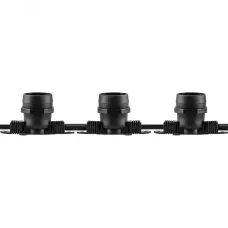 Гирлянда 230V 200 E27 черный, шаг 50cm, IP 65, 100м +1,5м шнур, CL50-100