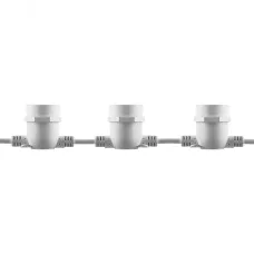 Гирлянда 230V 10 E27 белый, шаг 50cm, IP 65, 8м (3м сетевой шнур) CL50-8