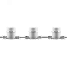 Гирлянда 230V 20 E27 белый, шаг 50cm, IP 65, 13м (3м сетевой шнур), CL50-13