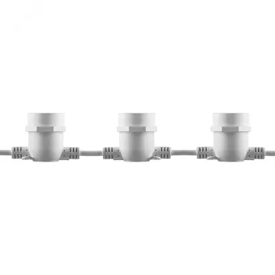 Гирлянда 230V 20 E27 белый, шаг 50cm, IP 65, 13м (3м сетевой шнур), CL50-13