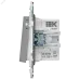 SKANDY Кнопка звонка с индикацией для отелей 10А SK-V17Gr серый IEK