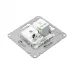 Механизм розетки TV+RJ45 (cat5) алюминий Эпика EKF