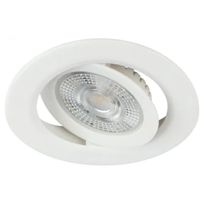 Светильник светодиодный встраиваемый ЭРА KL LED 25A-5 4K WH круглый поворотный белый 5Вт 4000К