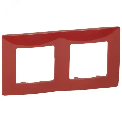 Рамка 2-местная красный ETIKA