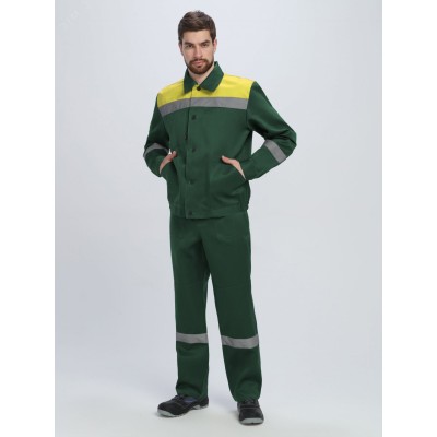 Костюм Легион-2 СОП (тк.Смесовая,210) п/к, зеленый/желтый, 48-50 182-188