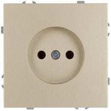Розетка скрытого монтажа в рамку без заземления 2P 16А-250В IP20 шампань 15-2106-04 Galaxy