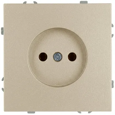 Розетка скрытого монтажа в рамку без заземления 2P 16А-250В IP20 шампань 15-2106-04 Galaxy