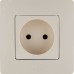 Розетка 1-местная без заземления без защитных шторок 16А слоновая кость ETIKA