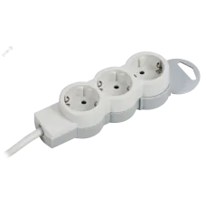 STANDARD Удлинитель У03 3 места 2P+PE 3м 3х1,5мм2 16А белый IEK