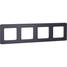 Рамка 4-местная антрацит INSPIRIA