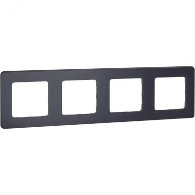 Рамка 4-местная антрацит INSPIRIA