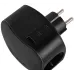 Разветвитель электрический 16А 3 розетки + 3 USB A+C с заземлением со шторками черный SP-3e-3USBAC-B