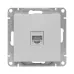 Эпика Механизм розетки RJ45 (cat5) алюминий EKF