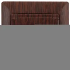 Розетка Intro Solo 4-203-10 с заземлением 2P+E Schuko с крышкой, 16А-250В, IP20, СУ, венге