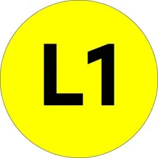 "Наклейка ""L1"" d=20 EKF PROxima"