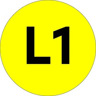 "Наклейка ""L1"" d=20 EKF PROxima"