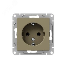 Механизм розетки  16А  с заземлением  без шторок  шампань Эпика EKF