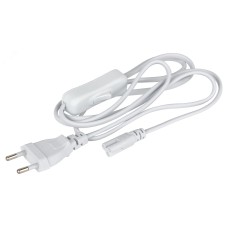 Кабель питания для линейного светильника ЭРА FTS-C5-plug-1,5 1,5 м с выключателем коннектор IEC C5