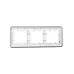 BRITE Рамка 3 поста РУ-3-2-Бр стекло белый RE IEK