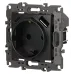 Розетка ЭРА Серия 12 12-4108-12 2P+E 16A-250В со шторками с USB type-A+C 5В-3А графит