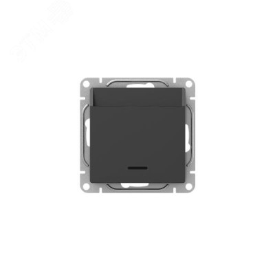 Эпика Механизм выключателя карточный с подсветкой черный EKF